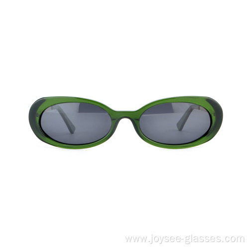 New Cheap Oval Shape Full Rim Stylish Ladies Acetate Sunshades